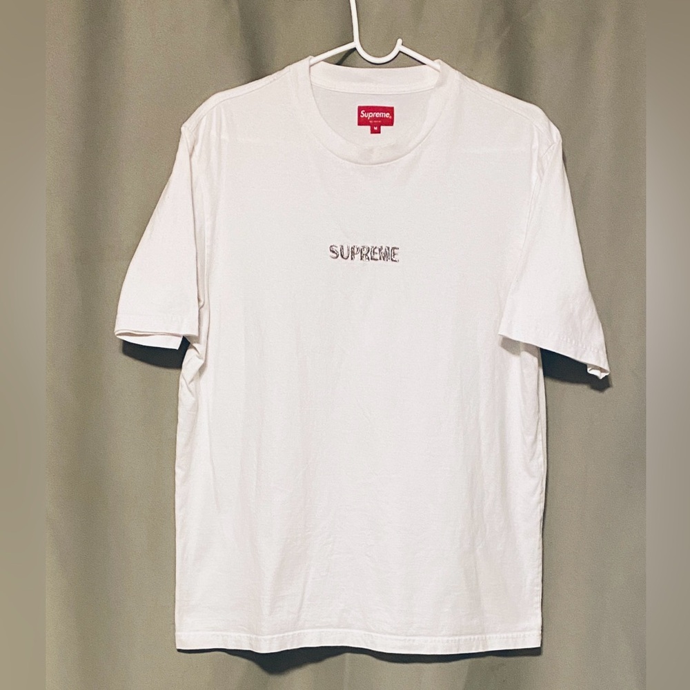 Supreme Bullion White Logo Short Sleeve Tee-Shirt M